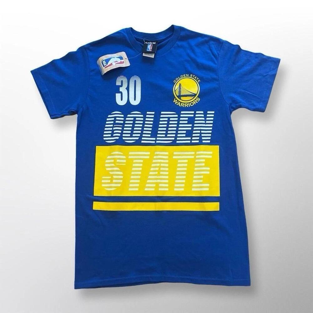Golden State Warriors Stephen Curry 30 Mens Blue T-Shirt S